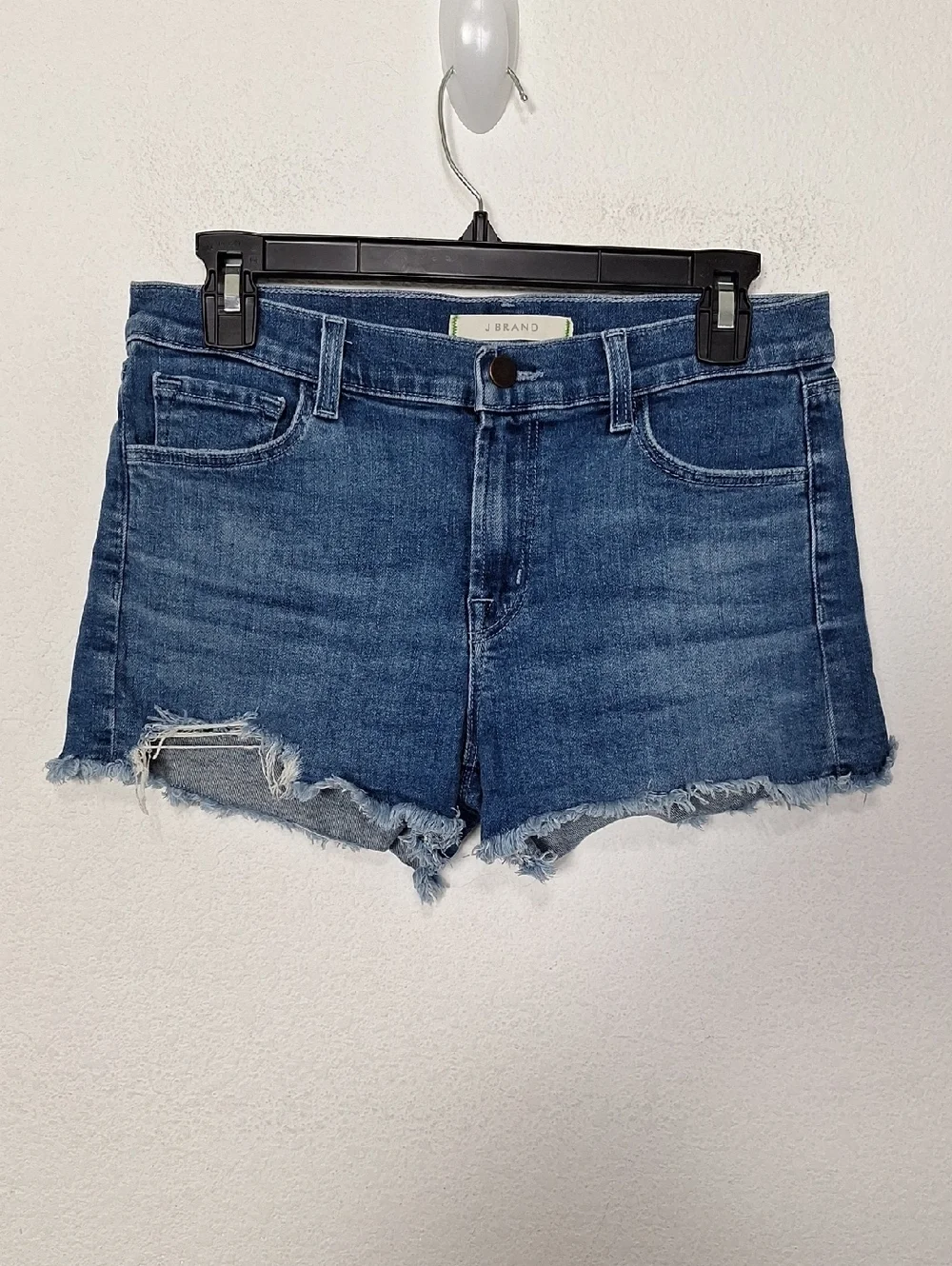 J. Brand Medium Wash Epsilon Sustainable Grunge Festival Denim Shorts Size 28
